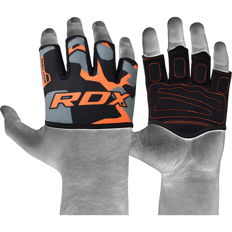 RDX 4O Orange Camo Weight Lifting Grip - Image 2