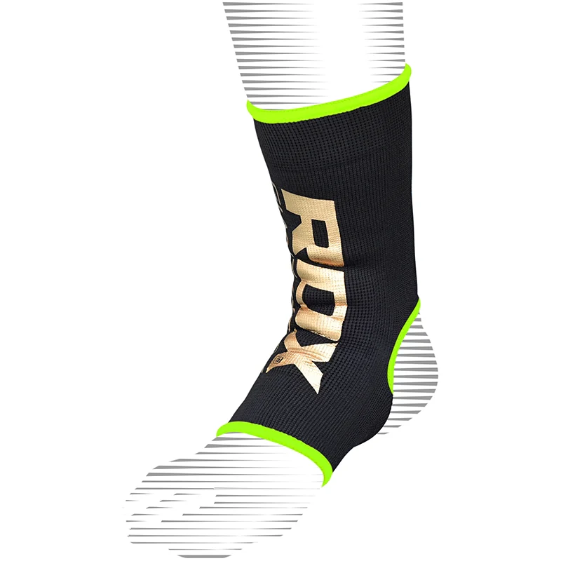 RDX AB Black & Green Ankle Support Sprain Protection Compression Sleeve OEKO-TEX® Standard 100 certified - Image 3