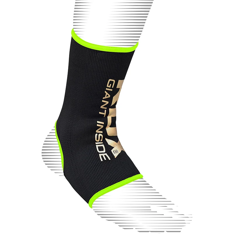 RDX AB Black & Green Ankle Support Sprain Protection Compression Sleeve OEKO-TEX® Standard 100 certified - Image 5