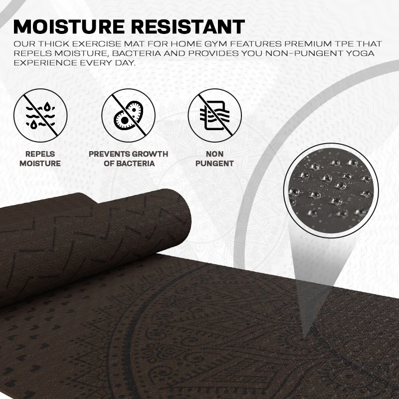 RDX D1 6mm TPE Yoga Mat - Image 9