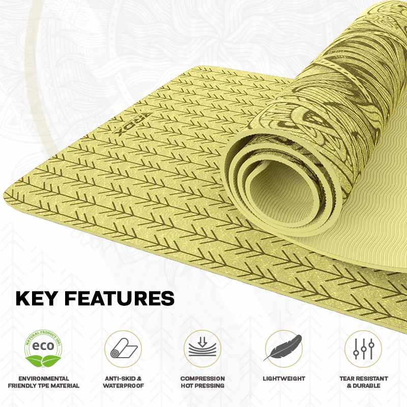 RDX D10 6mm TPE Yoga Mat - Image 7
