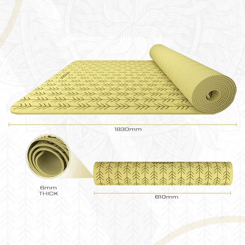 RDX D10 6mm TPE Yoga Mat - Image 8