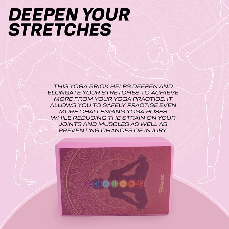 RDX D2 High Density EVA Foam Yoga Blocks Non-Slip Brick - Image 4