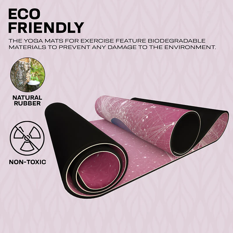 RDX D4 6mm PU Rubber Yoga Mat - Image 3