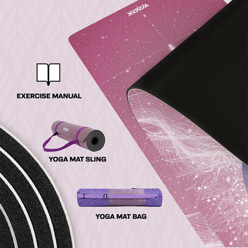 RDX D4 6mm PU Rubber Yoga Mat - Image 5