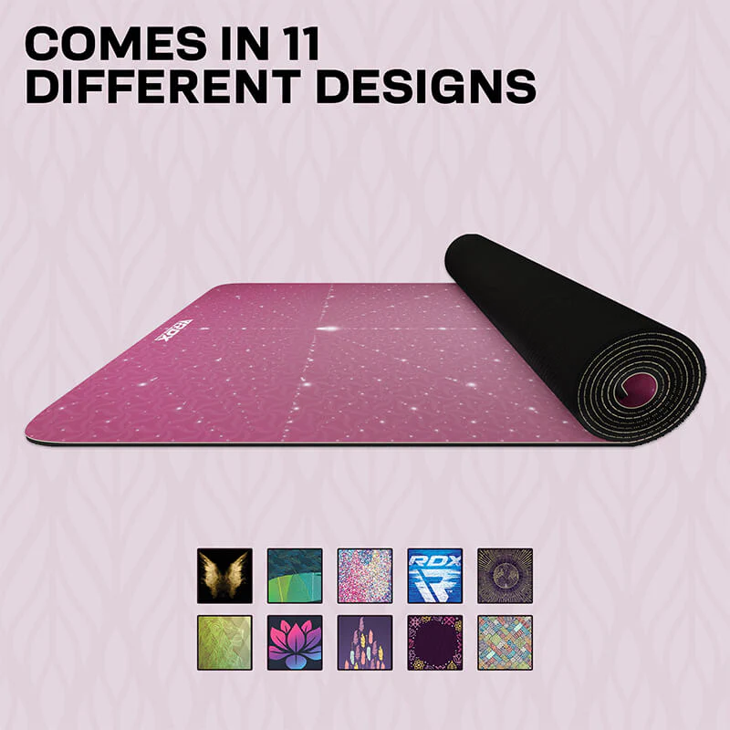 RDX D4 6mm PU Rubber Yoga Mat - Image 9