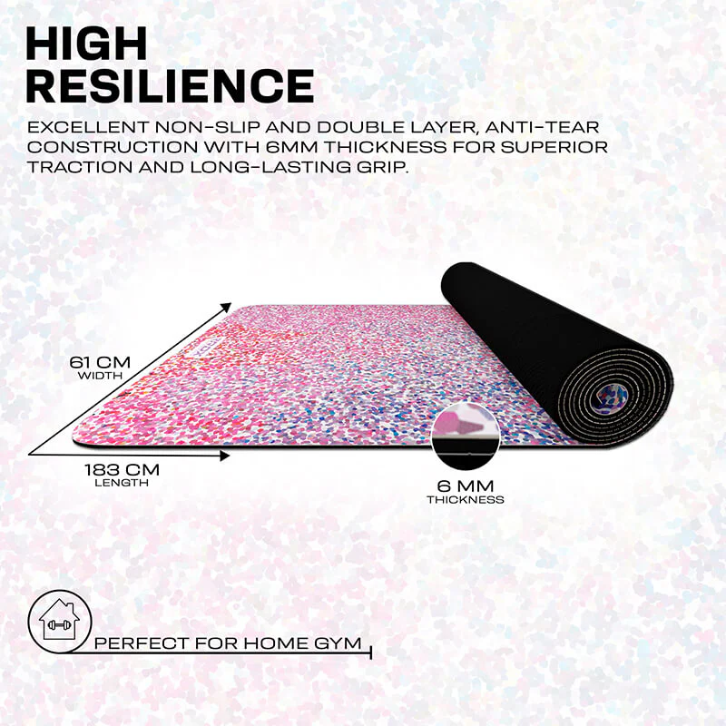 RDX D5 6mm PU Rubber Yoga Mat - Image 4