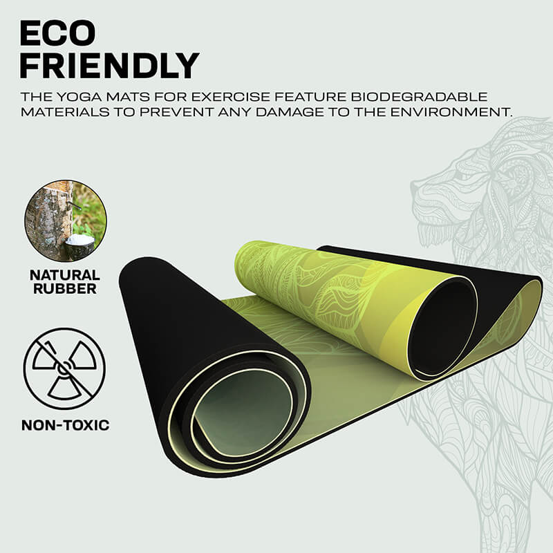 RDX D7 6mm PU Rubber Yoga Mat - Image 3