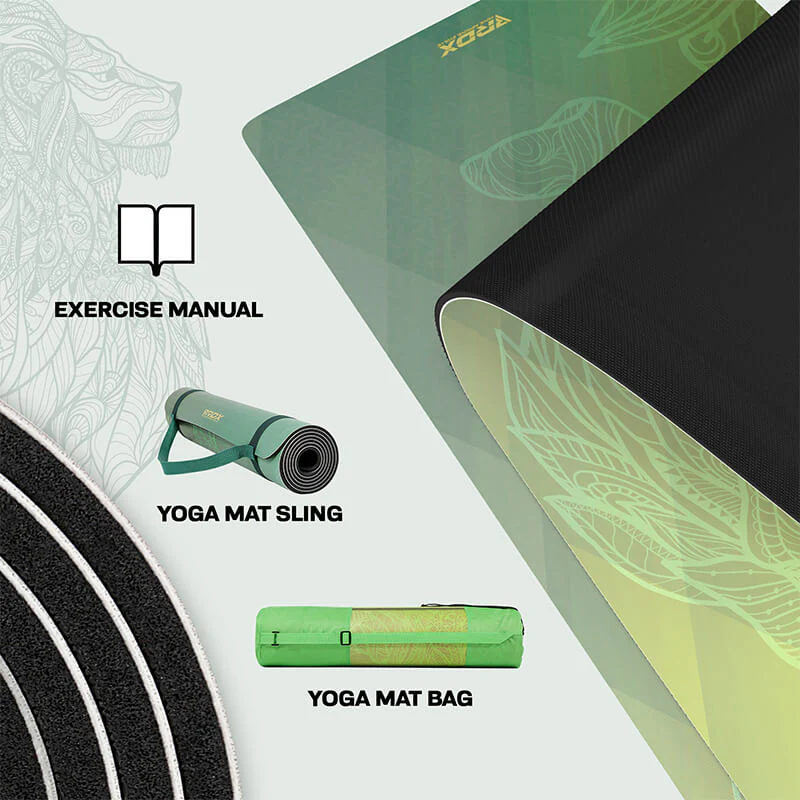 RDX D7 6mm PU Rubber Yoga Mat - Image 5