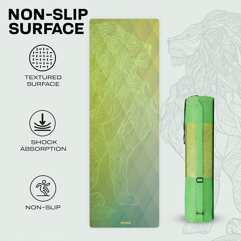 RDX D7 6mm PU Rubber Yoga Mat - Image 6