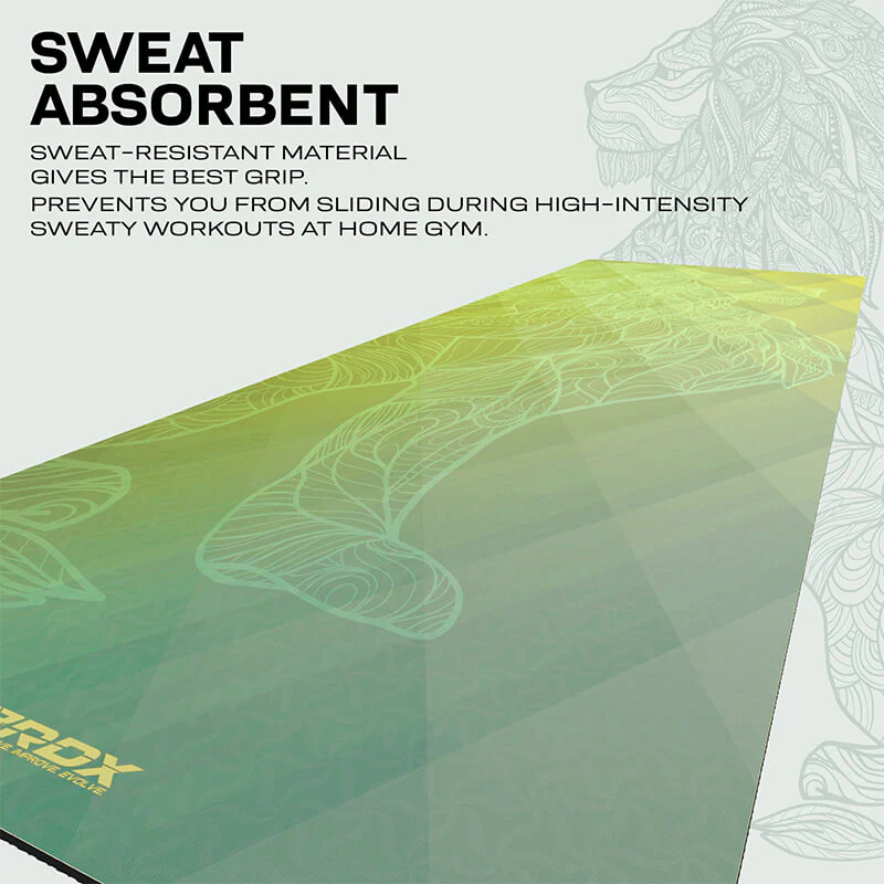 RDX D7 6mm PU Rubber Yoga Mat - Image 7