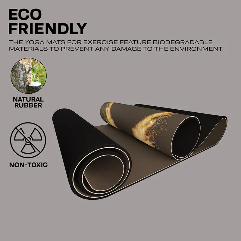 RDX D8 6mm PU Rubber Yoga Mat - Image 3