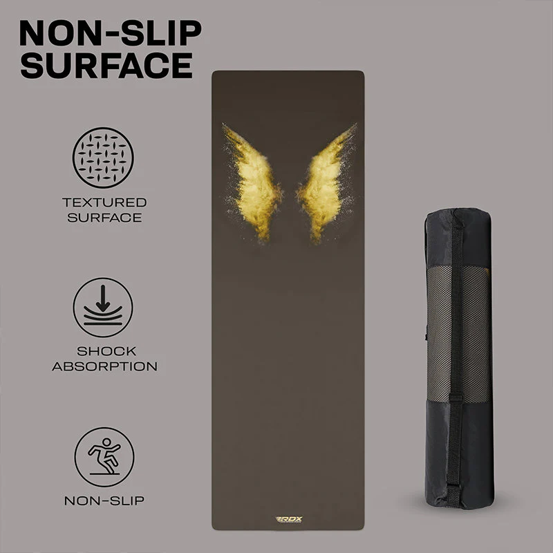 RDX D8 6mm PU Rubber Yoga Mat - Image 6