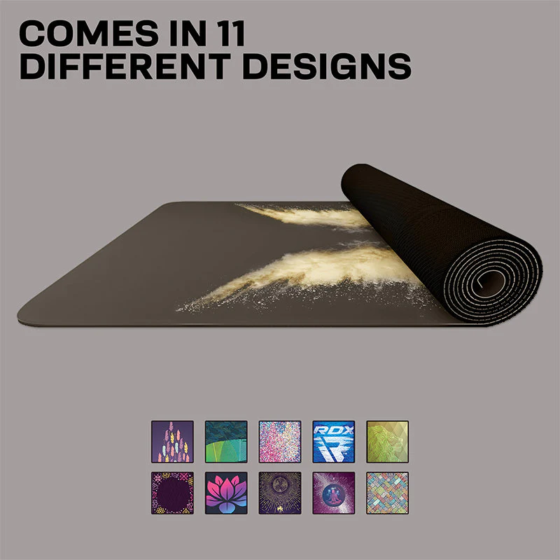 RDX D8 6mm PU Rubber Yoga Mat - Image 9