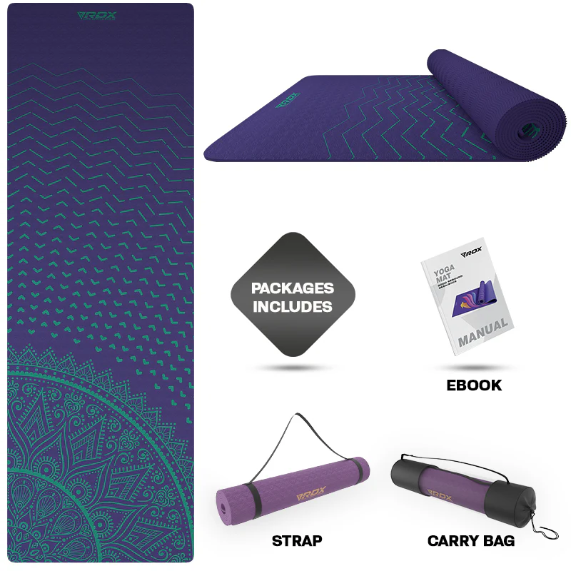 RDX D8 6mm TPE Yoga Mat - Image 2
