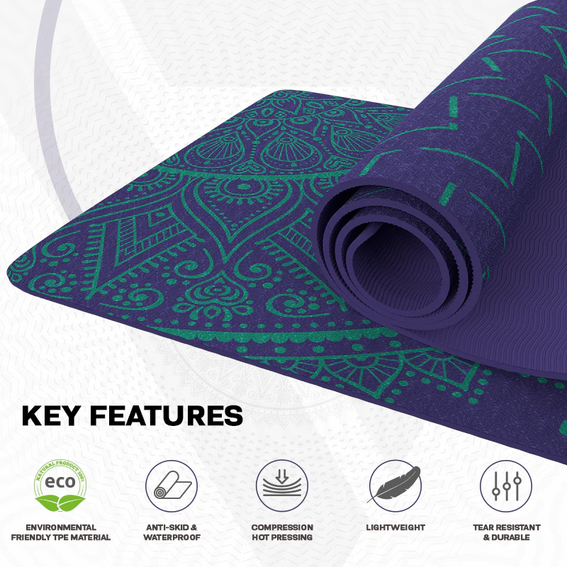 RDX D8 6mm TPE Yoga Mat - Image 7