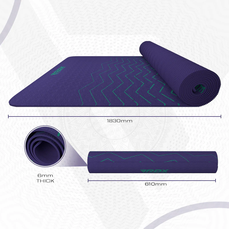 RDX D8 6mm TPE Yoga Mat - Image 8