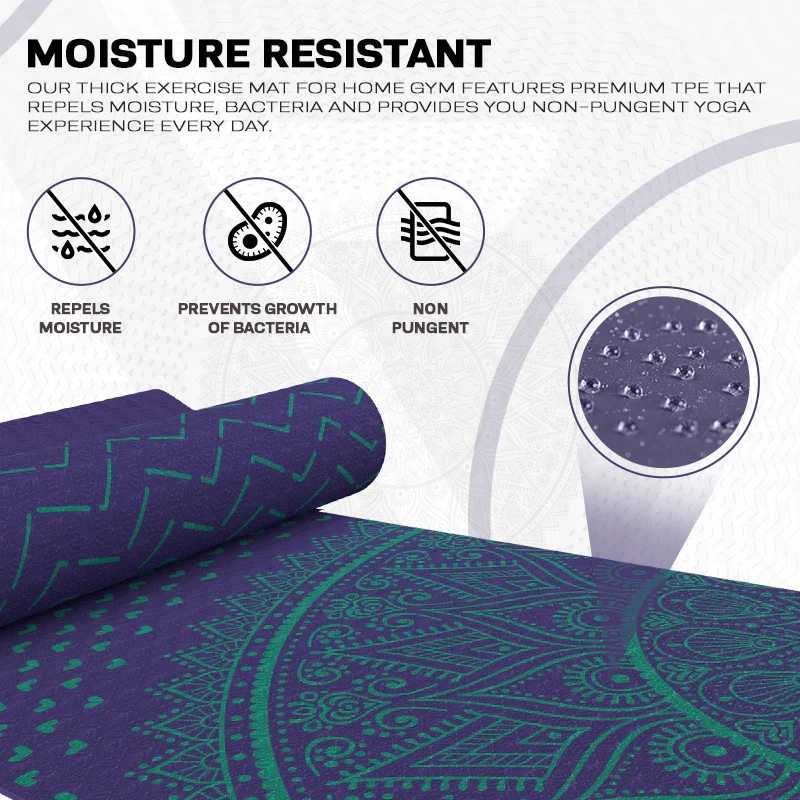 RDX D8 6mm TPE Yoga Mat - Image 9