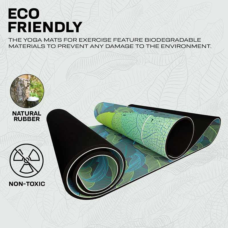 RDX D9 6mm PU Rubber Yoga Mat - Image 3