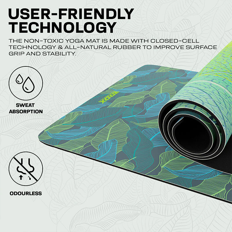 RDX D9 6mm PU Rubber Yoga Mat - Image 8