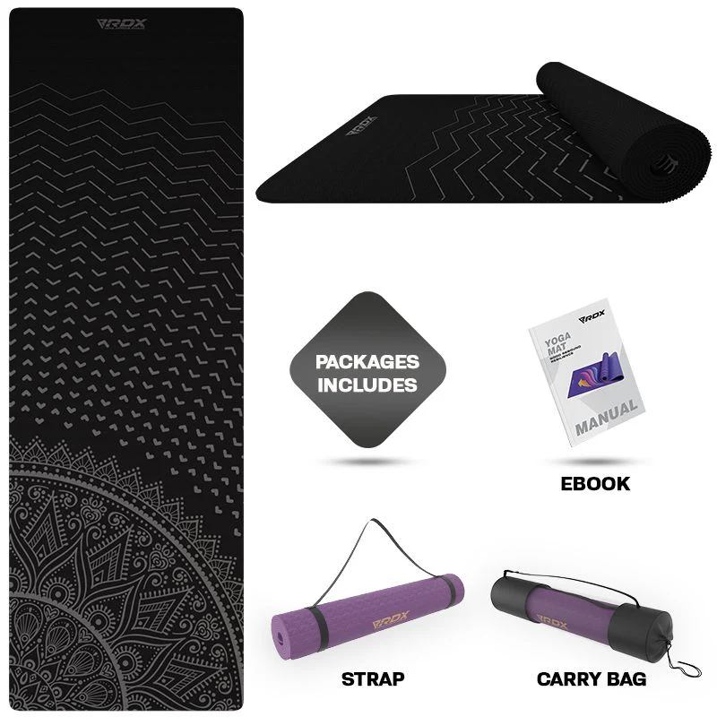 RDX D9 6mm TPE Yoga Mat - Image 2