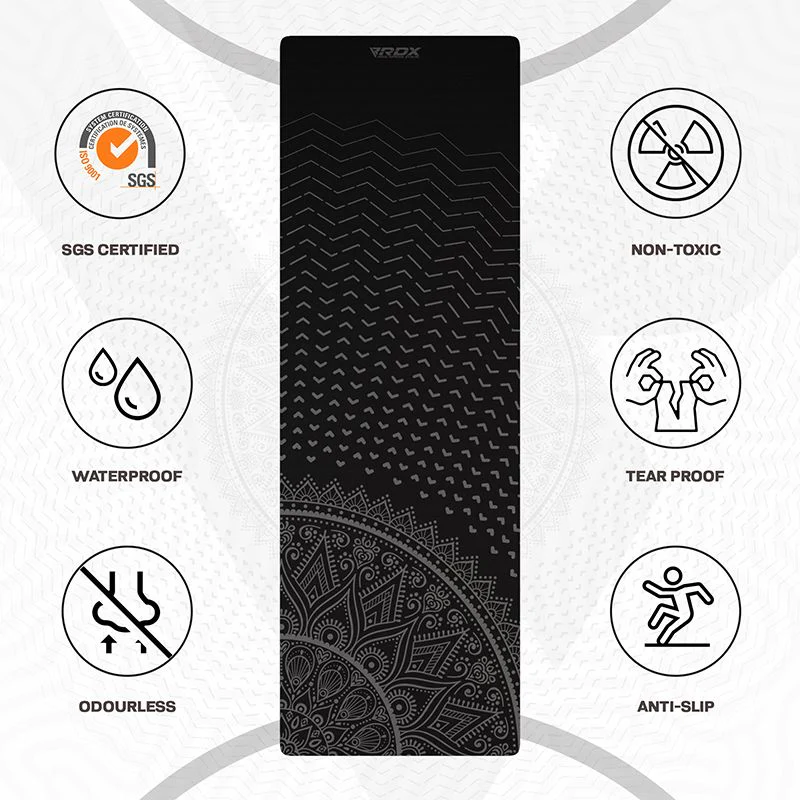 RDX D9 6mm TPE Yoga Mat - Image 4