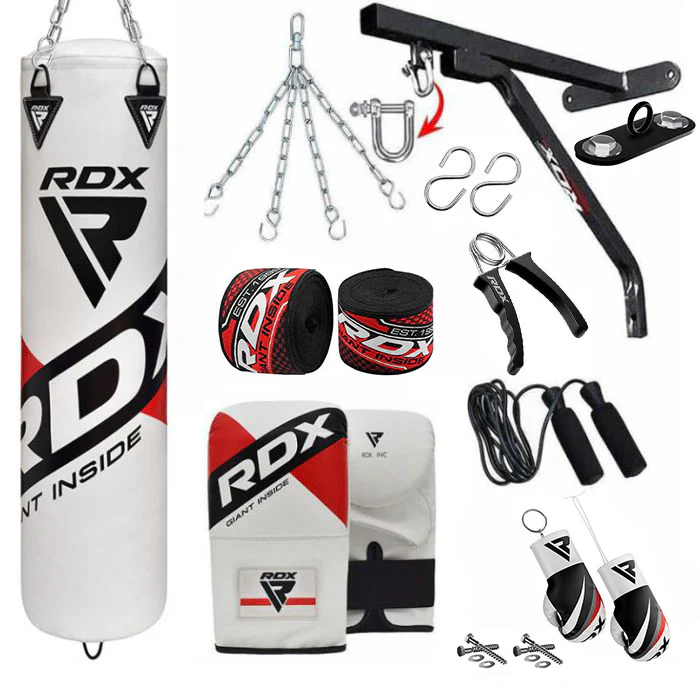 RDX F10 14PC 4ft/5ft Punch Bag with Bag Mitts Home Gym Set - Image 13