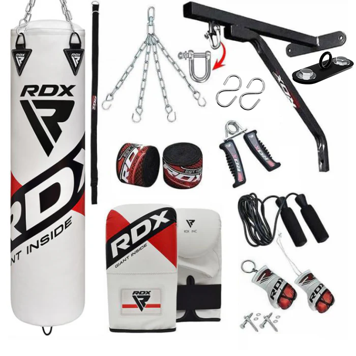 RDX F10 14PC 4ft/5ft Punch Bag with Bag Mitts Home Gym Set - Image 14