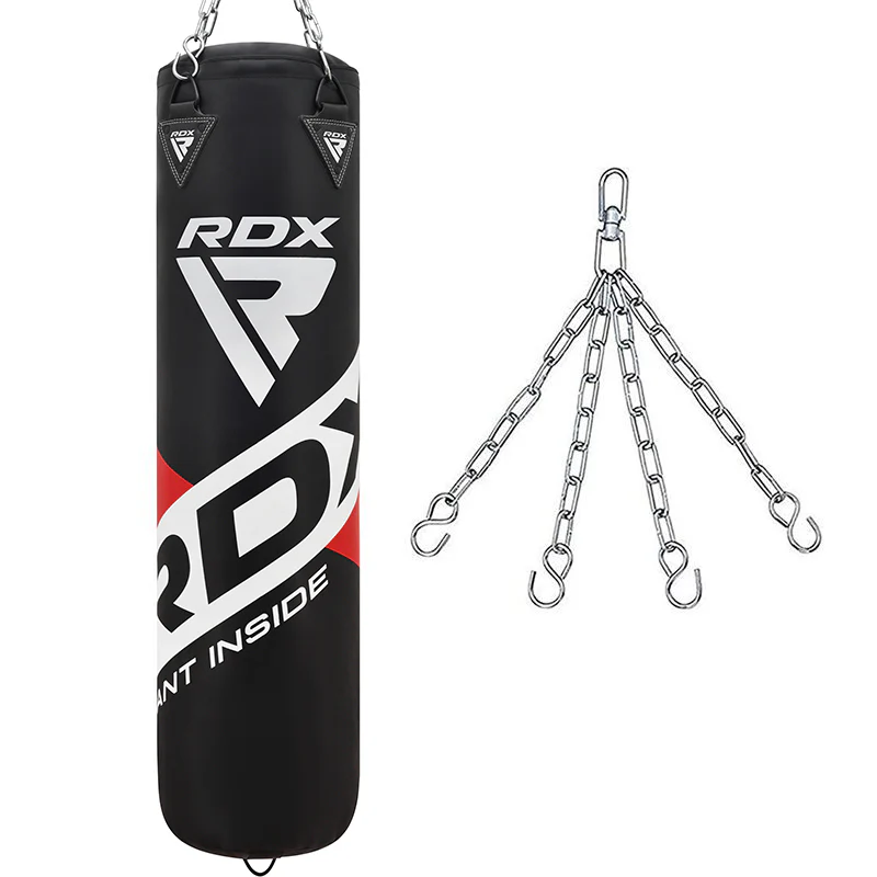 RDX F10 4ft / 5ft 2-in-1 Training Punch Bag Black Set - Image 11
