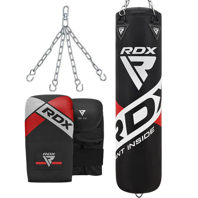RDX F10B 4ft / 5ft 3-in-1 Training Punch Bag with Bag Mitts Set - Image 17