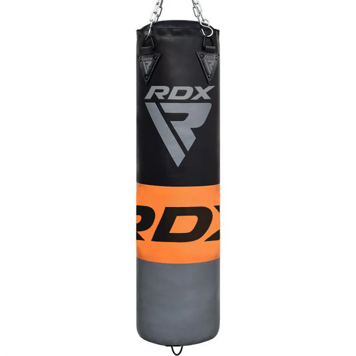 RDX F12 4ft / 5ft 4-in-1 Punch Bag with Gloves & Ceiling Hook Set - Image 3