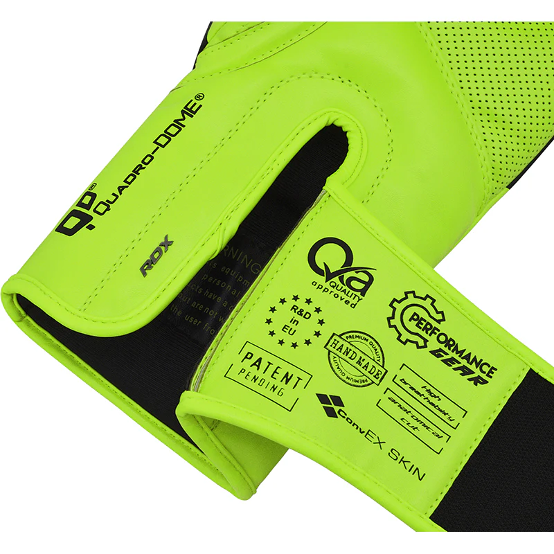 RDX T15 Nero Green Boxing Gloves & Focus Pads - Image 5