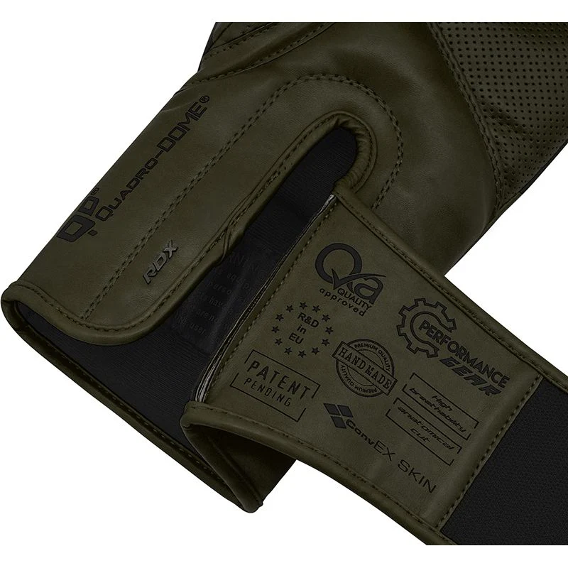 RDX F15 Nero Matte Green Boxing Gloves - Image 6