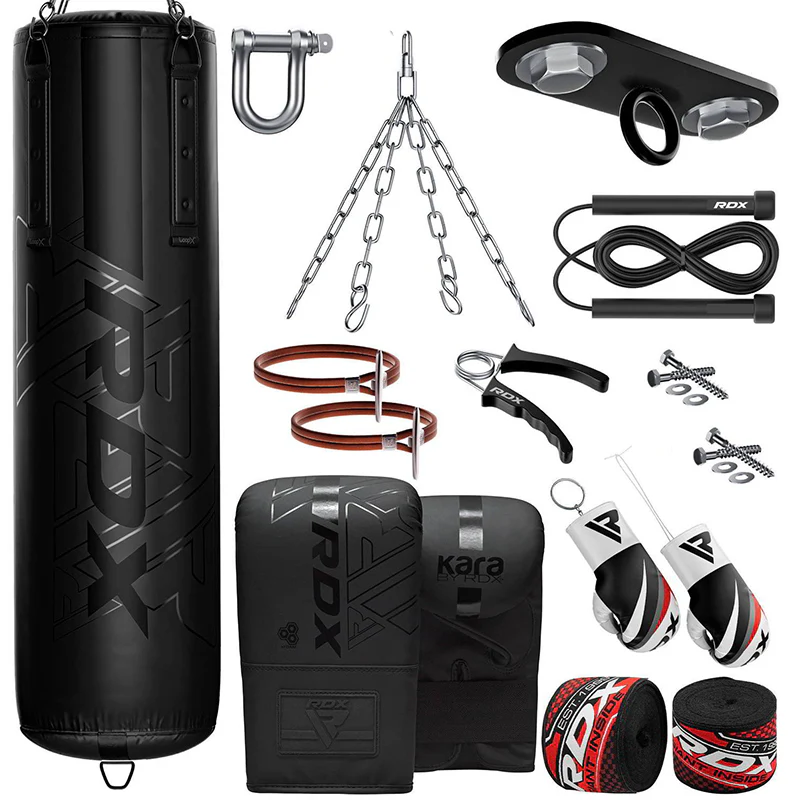 RDX F6 KARA 4ft / 5ft 13-in-1 Heavy Boxing Punch Bag & Mitts Set - Image 2