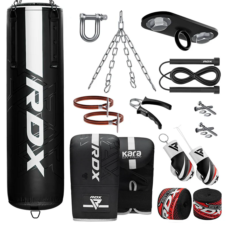RDX F6 KARA 4ft / 5ft 13-in-1 Heavy Boxing Punch Bag & Mitts Set - Image 24