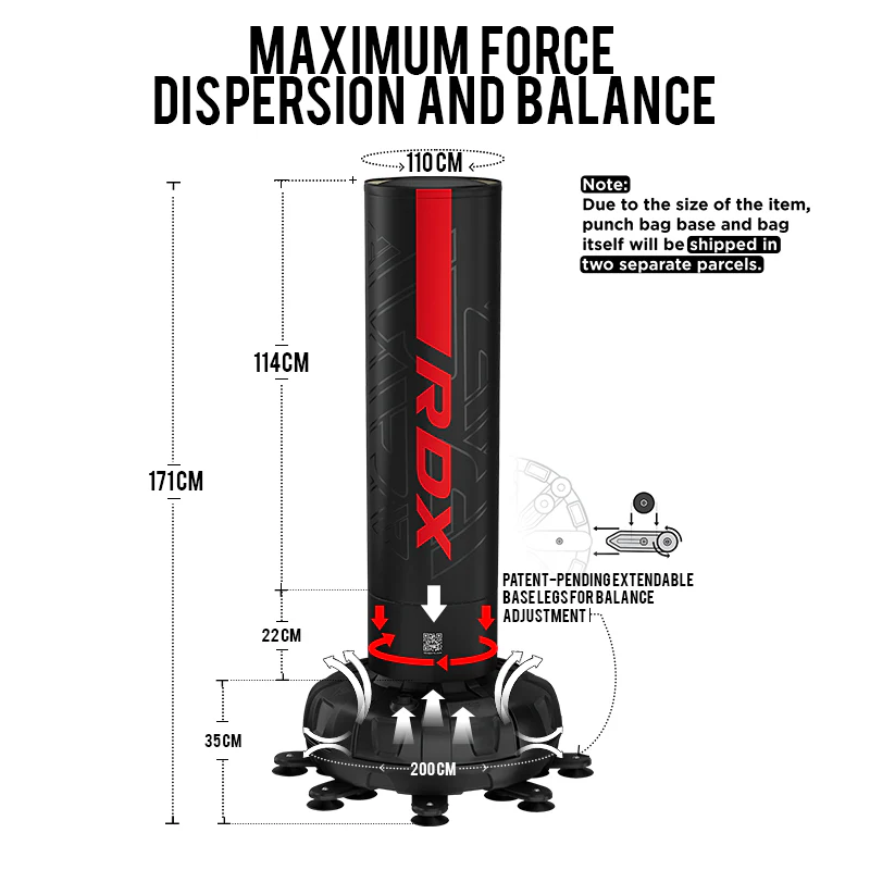 RDX F6 KARA 5-ft Free-standing Punching Bag - Image 9