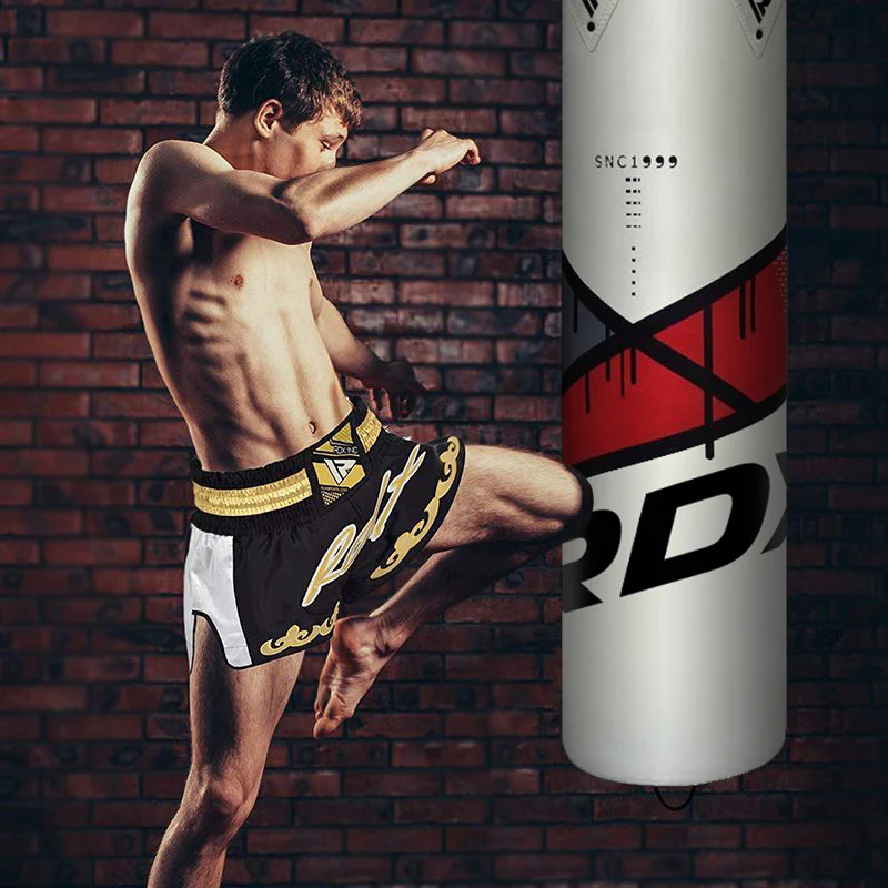 RDX F7 4ft / 5ft 4-in-1 Punch Bag with gloves & Ceiling Hook Set - Image 2