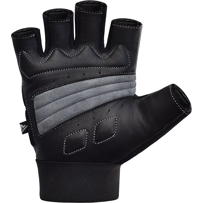 RDX S14 Leather Gym Gloves - Image 3