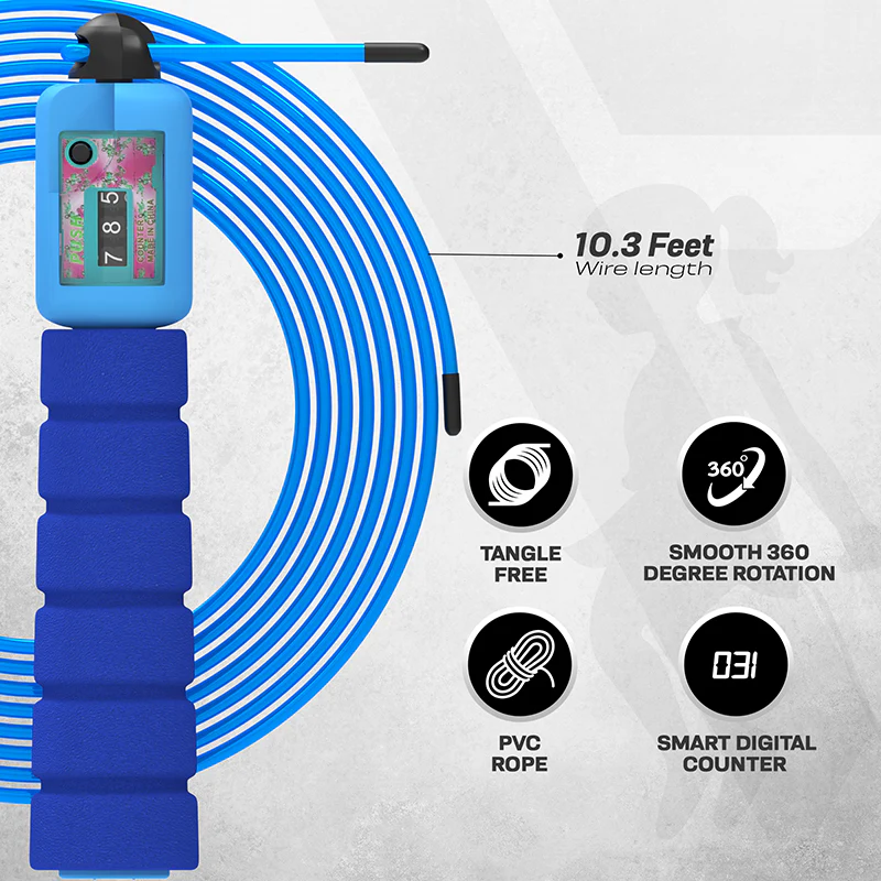 RDX FP Kids 10.3ft Adjustable Skipping Rope with Counter - Image 10