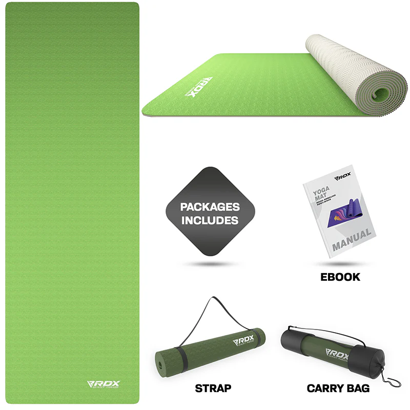 RDX GN 6mm TPE Yoga Mat - Image 2