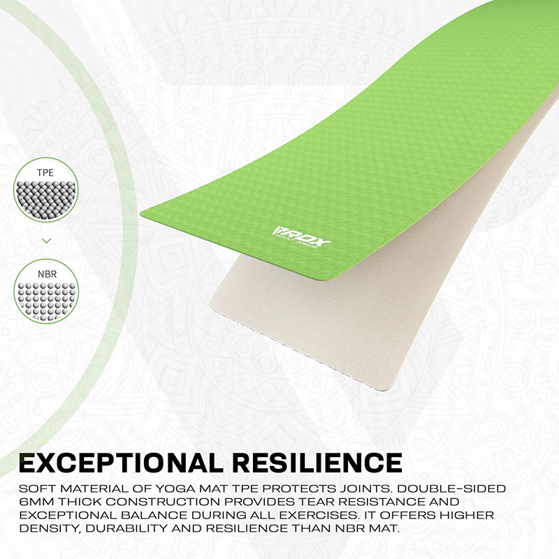 RDX GN 6mm TPE Yoga Mat - Image 3