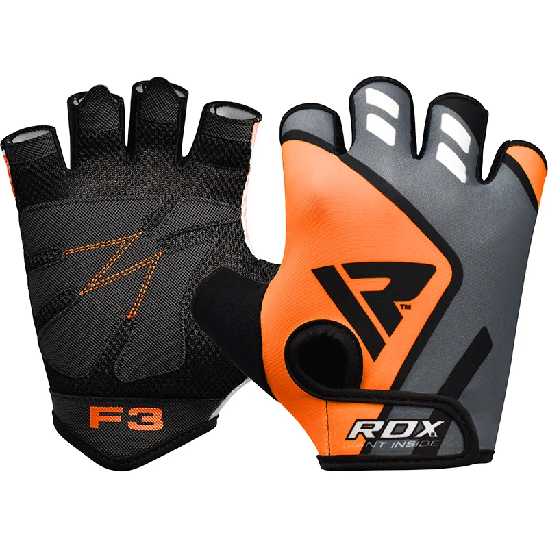 RDX F3 Fingerless Weight Lifting Gloves - Image 14