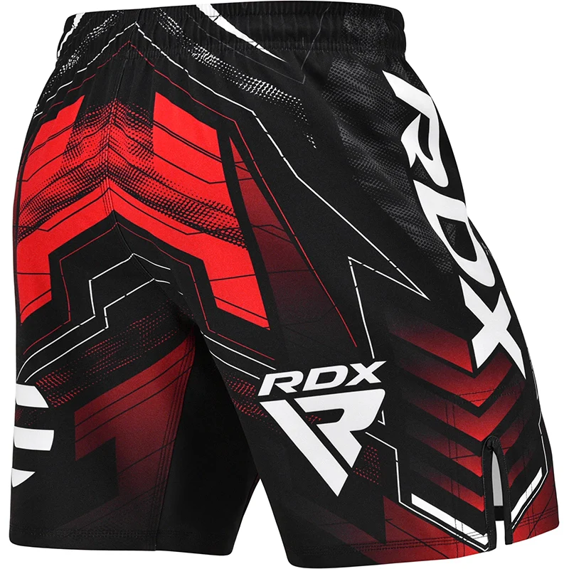 RDX IMMAF Approved MMA Fight & Training Shorts Red - Image 4