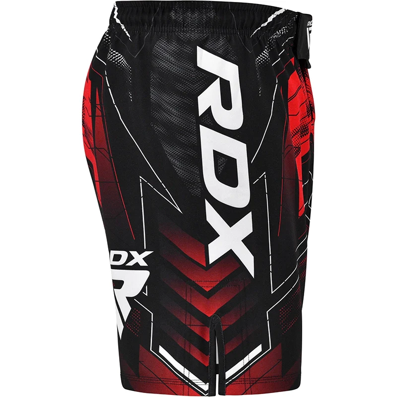 RDX IMMAF Approved MMA Fight & Training Shorts Red - Image 5