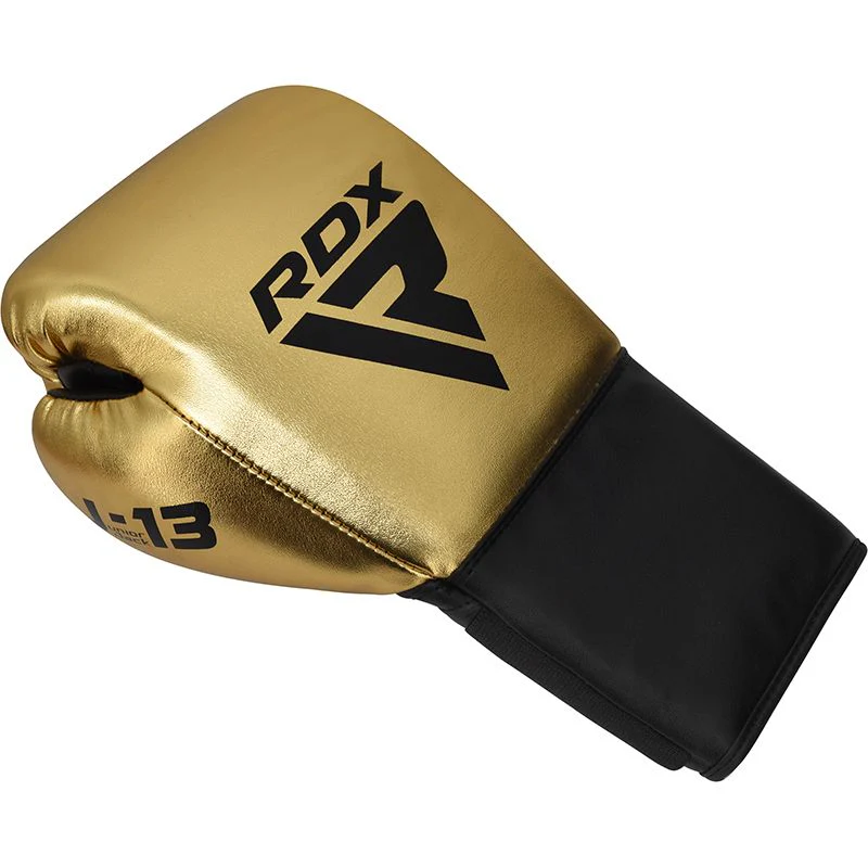 RDX J13 KIDS 8oz Golden Boxing Gloves & Pads Set - Image 3