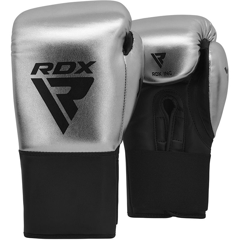 RDX J13 KIDS 8oz SILVER Boxing Gloves & Pads Set - Image 2