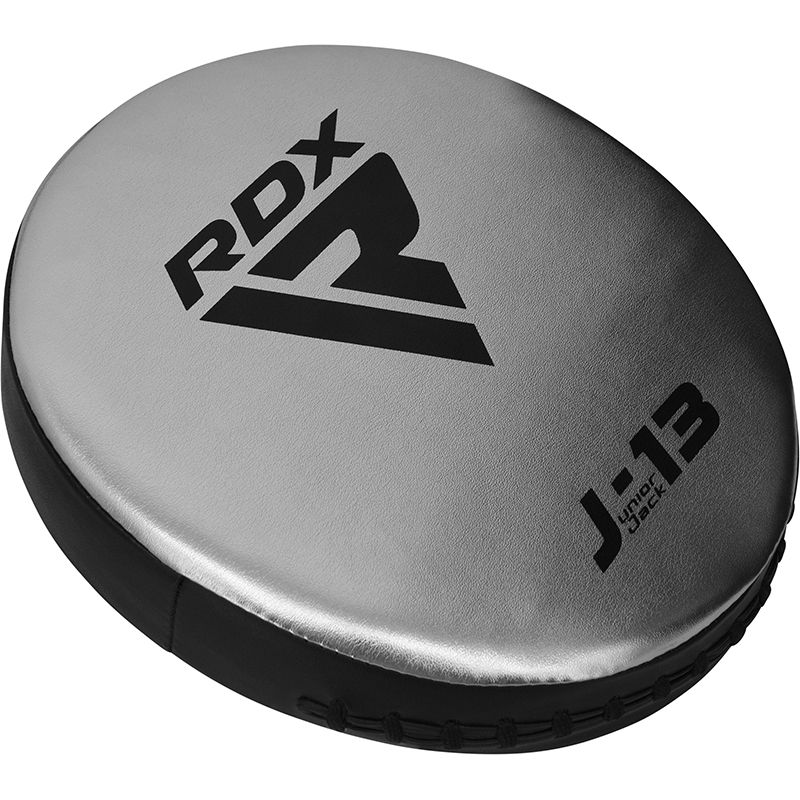 RDX J13 KIDS 8oz SILVER Boxing Gloves & Pads Set - Image 9