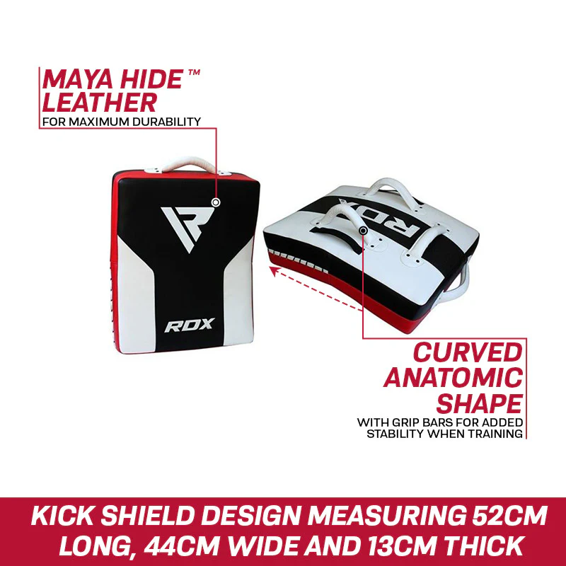 RDX T2 Curved Kick Shield with Grip Bars - Image 6