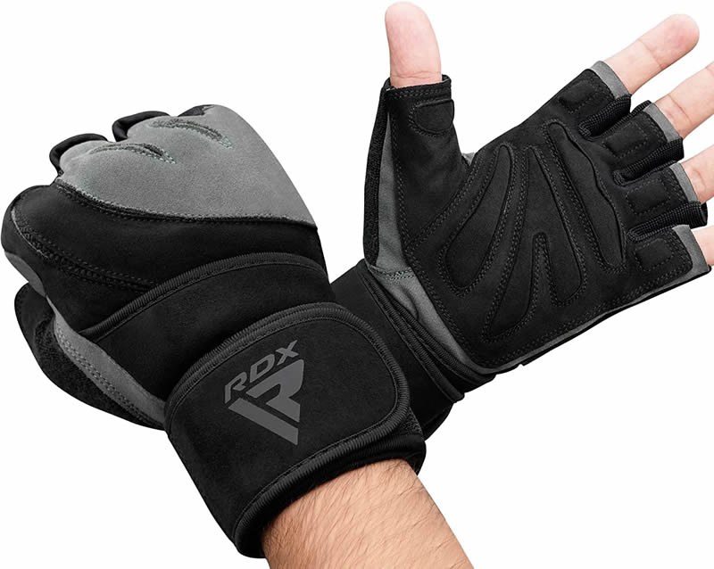RDX L4 Open Finger Weightlifting Gym Gloves - Image 6