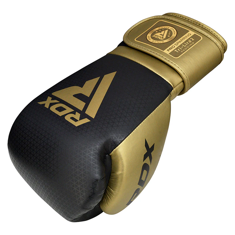 RDX L2 Mark Pro Sparring Boxing Gloves Hook and loop Black / Golden - Image 3